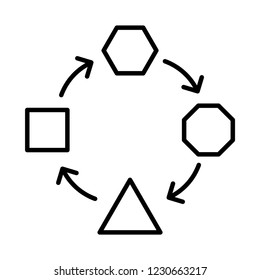 Adaptation icon, vector illustration