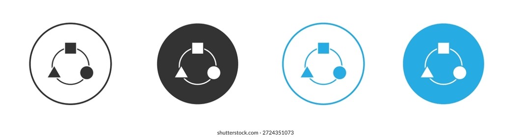 Elemento de diseño de iconos de adaptación. Ilustración vectorial sobre fondo blanco.