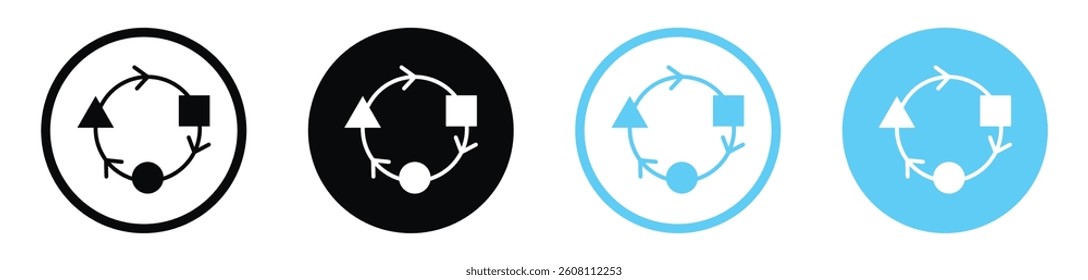 Adaptation icons design. vector icons for ui designs