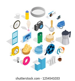 Adaptation icons set. Isometric set of 25 adaptation vector icons for web isolated on white background