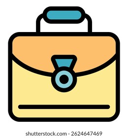 Anpassungs-Manager-Fallsymbol. Umrissanpassung Manager Fall Vektorsymbol Farbe flach einzeln