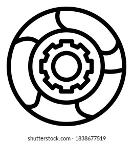 Adaptation mechanism icon. Outline adaptation mechanism vector icon for web design isolated on white background