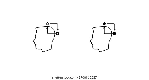 Icono de conjunto de adaptación con Vector de fondo blanco