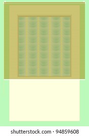 Adaptation to shade windows on a green background.