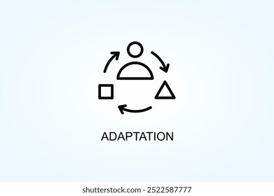 Adaptation vector or logo sign symbol illustration