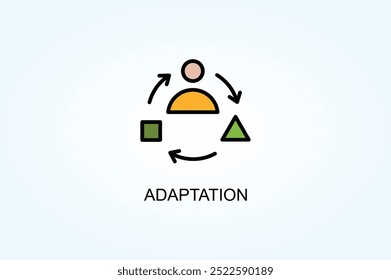 Adaptation vector or logo sign symbol illustration