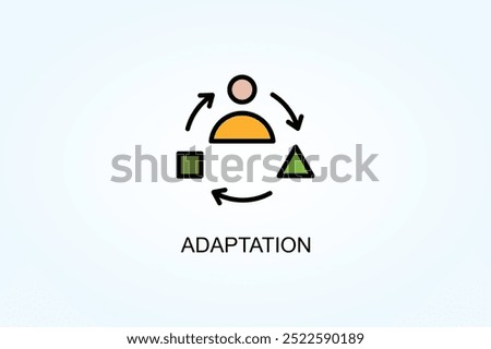Adaptation vector or logo sign symbol illustration