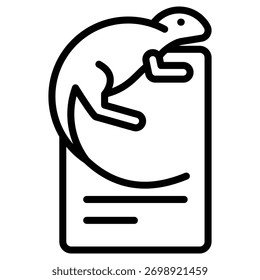 Icono de Web de adaptación en estilo de esquema