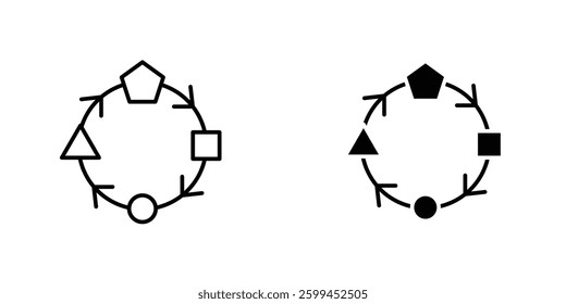 Adaptationicons for ui. vector illustration