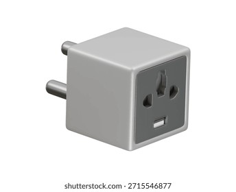 Icono de adaptador Ilustración 3D Render