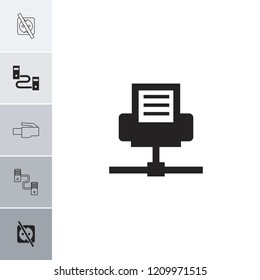 Adapter icon. collection of 6 adapter filled and outline icons such as phone connection cable, cable, no plug. editable adapter icons for web and mobile.