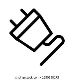 icono de adaptador o logotipo símbolo de signo aislado ilustración vectorial - iconos vectoriales de estilo negro de alta calidad
