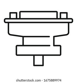 Adapter icon. Outline adapter vector icon for web design isolated on white background