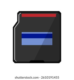 adapter minisd card cartoon. compatibility brand, class gigabyte, terabyte read adapter minisd card sign. isolated symbol vector illustration