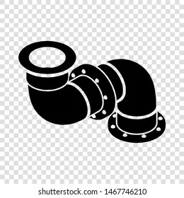 Adapter pipe icon. Simple illustration of adapter pipe vector icon for web