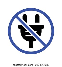 Adapter Restriction Vector Icon Illustration