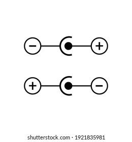 Adapter symbol for battery charger. suitable in product symbol label. vector illustration