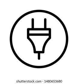 adapter thin line vector icon