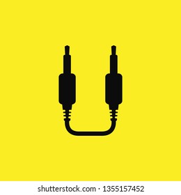 adapter usb aux icon vector