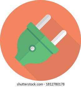 icono de color plano del vector de adaptador 