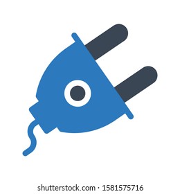 adapter vector glyph color icon 