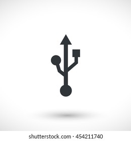 Adapter vector icon. Graphic symbol for your design, logo. Gray glyph on a white background. Isolated sign.