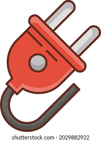 adapter Vector illustration on a transparent background. Premium quality symbols. Vector Line Flat color  icon for concept and graphic design.