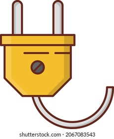 adapter Vector illustration on a transparent background. Premium quality symbols.Vector line flat color icon for concept and graphic design.
