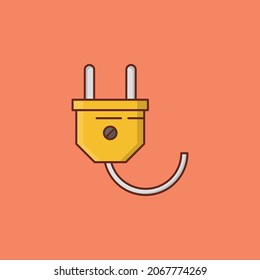ilustración vectorial de adaptador en un fondo transparente. Símbolos de calidad superior.Icono de color plano de línea vectorial para el concepto y el diseño gráfico.
