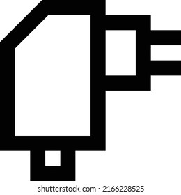Ilustración vectorial del adaptador en un fondo transparente.Símbolos de calidad premium.Icono vectorial de trazo para el concepto y el diseño gráfico.