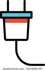 ilustración vectorial de adaptador en un fondo transparente. Símbolos de calidad superior. Iconos vectoriales de color de línea para el concepto y el diseño gráfico.