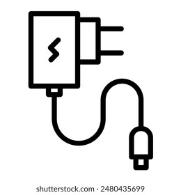 Adapter Vector Line Icon Design