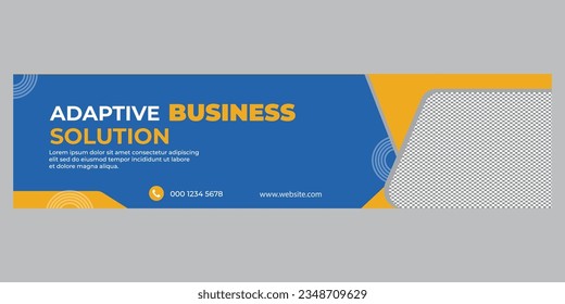 adaptive business solution, web banner templet