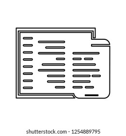 adaptive coding icon. Element of cyber security for mobile concept and web apps icon. Thin line icon for website design and development, app development