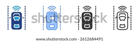 Adaptive Control icon set multiple style collection