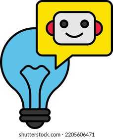 adaptive control vector color icon design, Big data Symbol, Business intelligence Sign,Web hosting and Data Center Stock Illustration, Robot Learning Concept