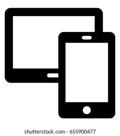 Adaptive Glyph Vector Icon 