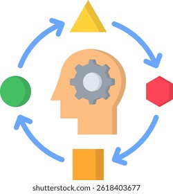 Adaptive Icon Flat Vector Illustration