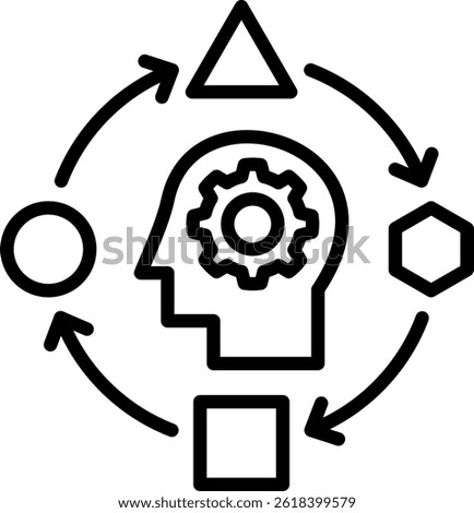 Adaptive Icon Line Vector Illustration