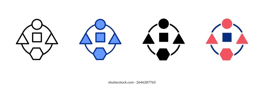 Adaptive icon sheet multiple style collection