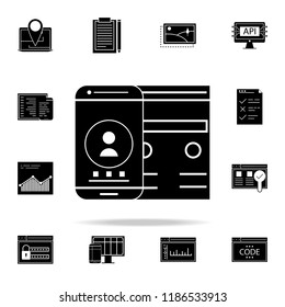 adaptive interface icon. Web Development icons universal set for web and mobile