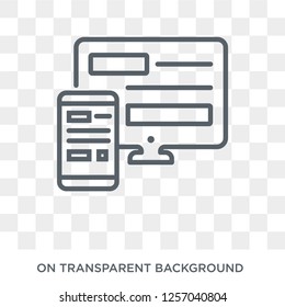 Adaptive Layout icon. Trendy flat vector Adaptive Layout icon on transparent background from Programming collection. High quality filled Adaptive Layout symbol use for web and mobile