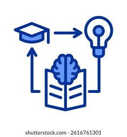 Adaptive Learning Icon Element For Design
