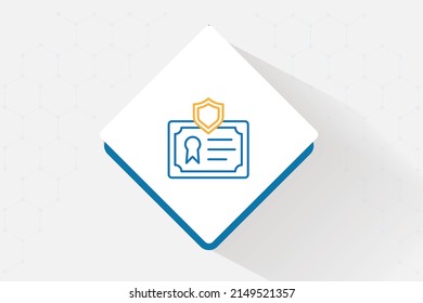 Adaptives Lizenzierungssymbol für Vektordesign