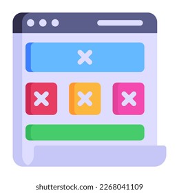 An adaptive responsive design flat icon