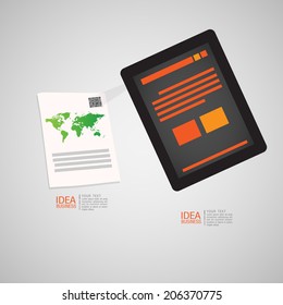 Adaptive and responsive web design icon set - Illustration