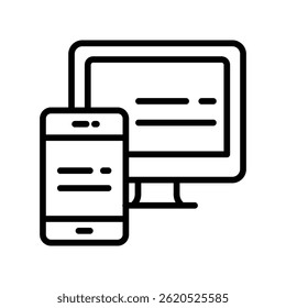 Adaptive Vector outline icon. Eps10 file 
