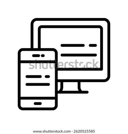 Adaptive Vector outline icon. Eps10 file 