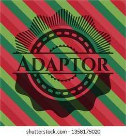 Adaptor christmas badge background.