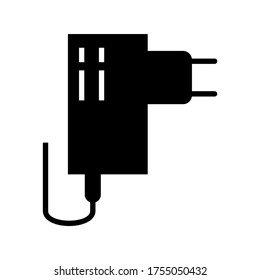 Icono del adaptador o logotipo símbolo de signo aislado ilustración vectorial - iconos vectoriales de estilo negro de alta calidad
